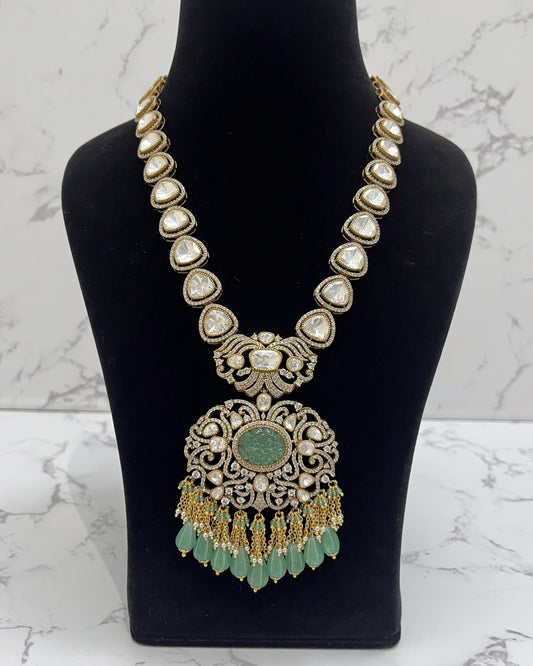 MOISSANITE POLKI NECKLACE