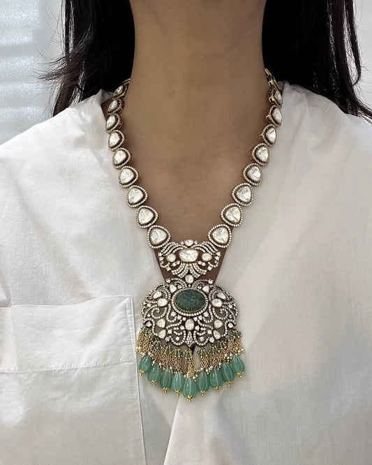 MOISSANITE POLKI NECKLACE