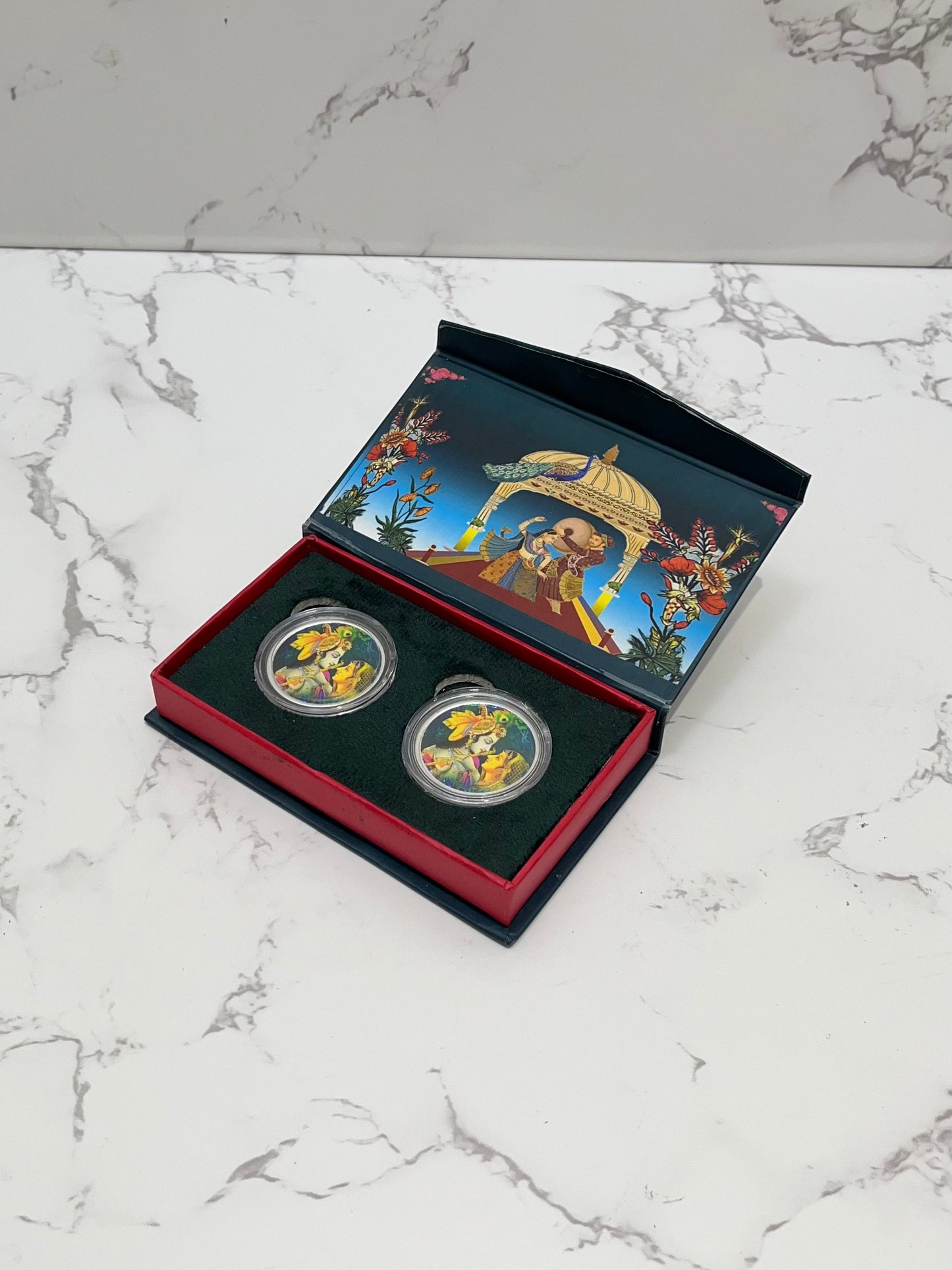 RADHA KRISHNA COIN SET