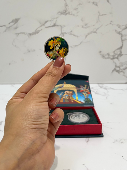 RADHA KRISHNA COIN SET