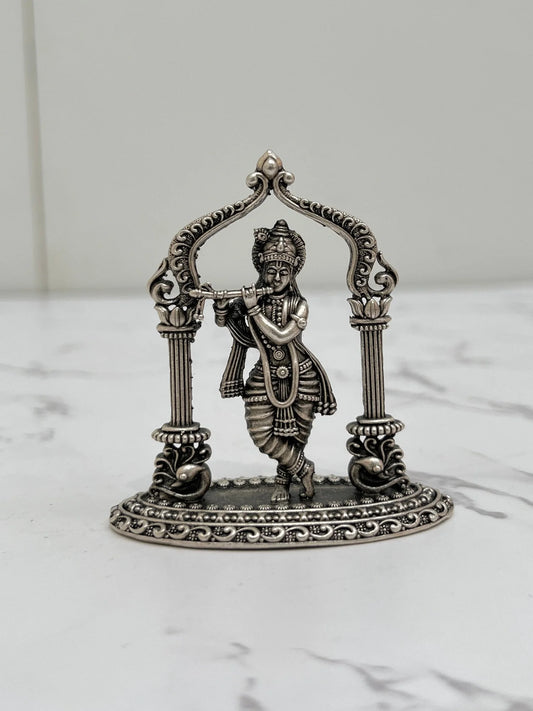 SILVER KRISHNA IDOL