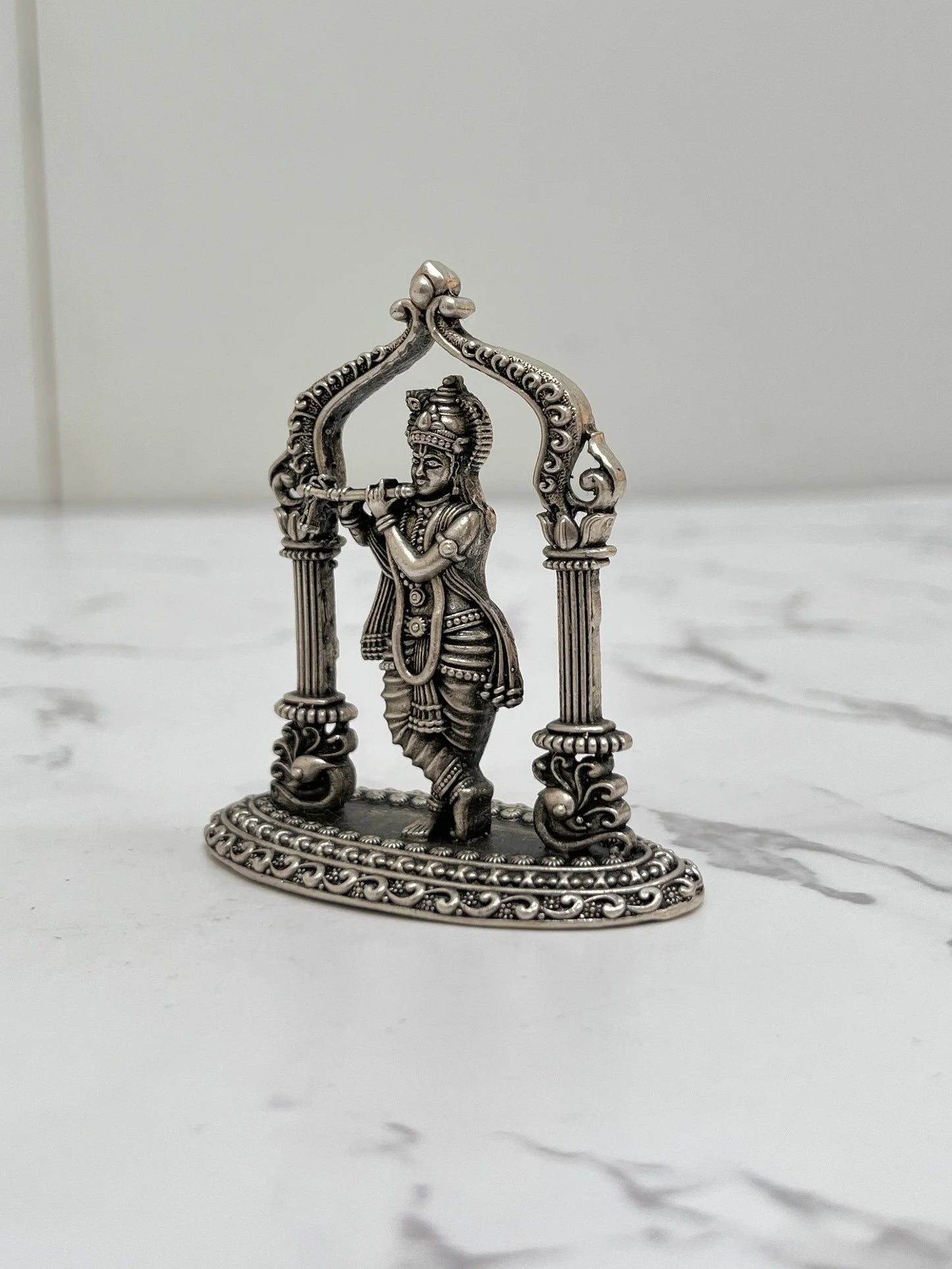 SILVER KRISHNA IDOL