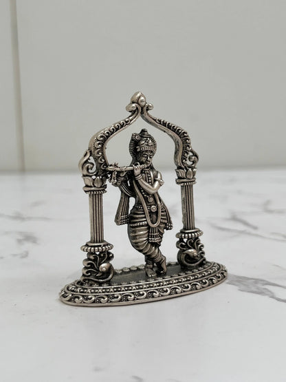 SILVER KRISHNA IDOL