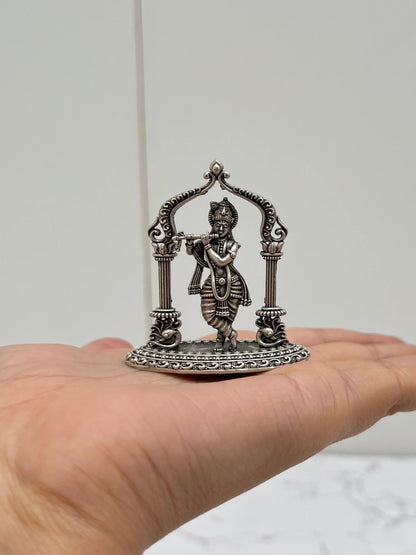 SILVER KRISHNA IDOL