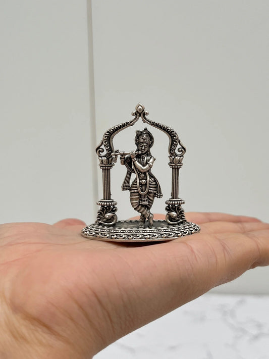 SILVER KRISHNA IDOL