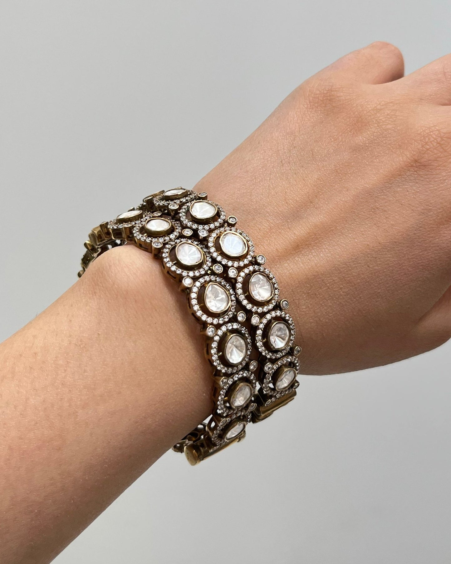 MOISSANITE POLKI BANGLES