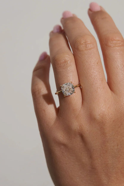 CUSHION SOLITAIRE RING