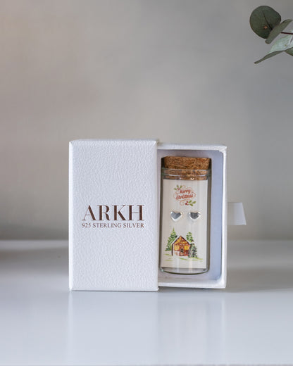 CHRISTMAS HEART STUDS