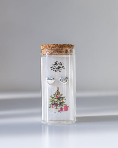 CHRISTMAS HEART STUDS