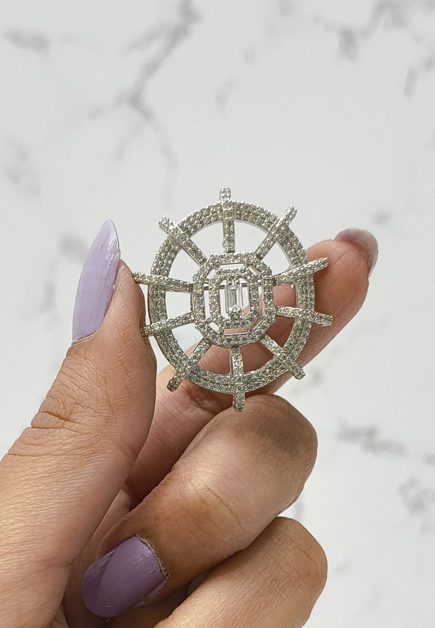 WHEEL BROOCH