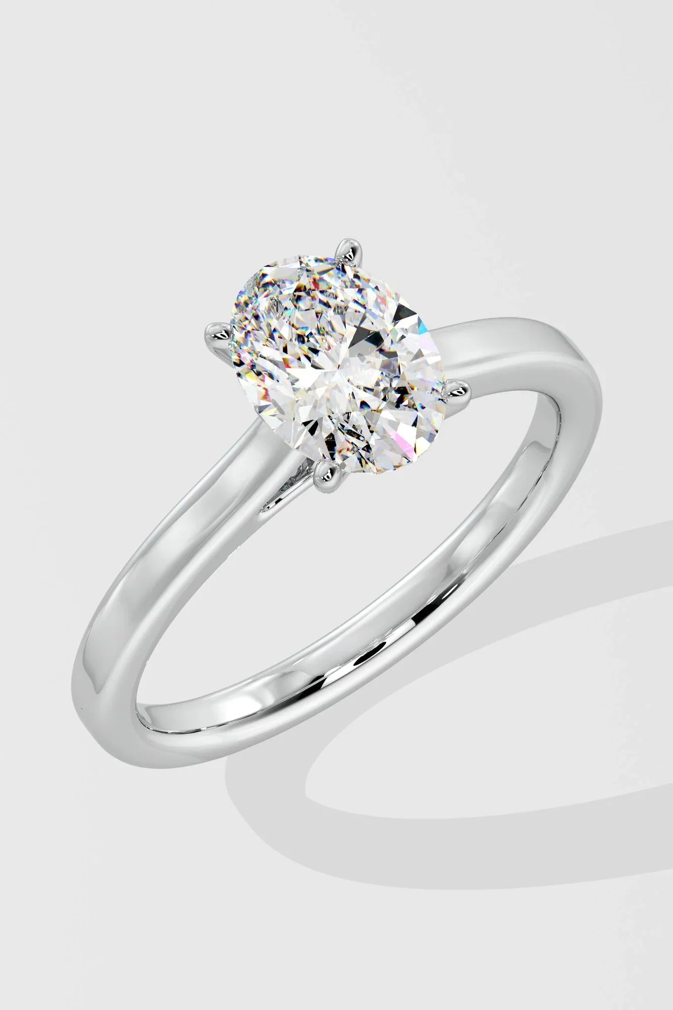 OVAL SOLITAIRE RING