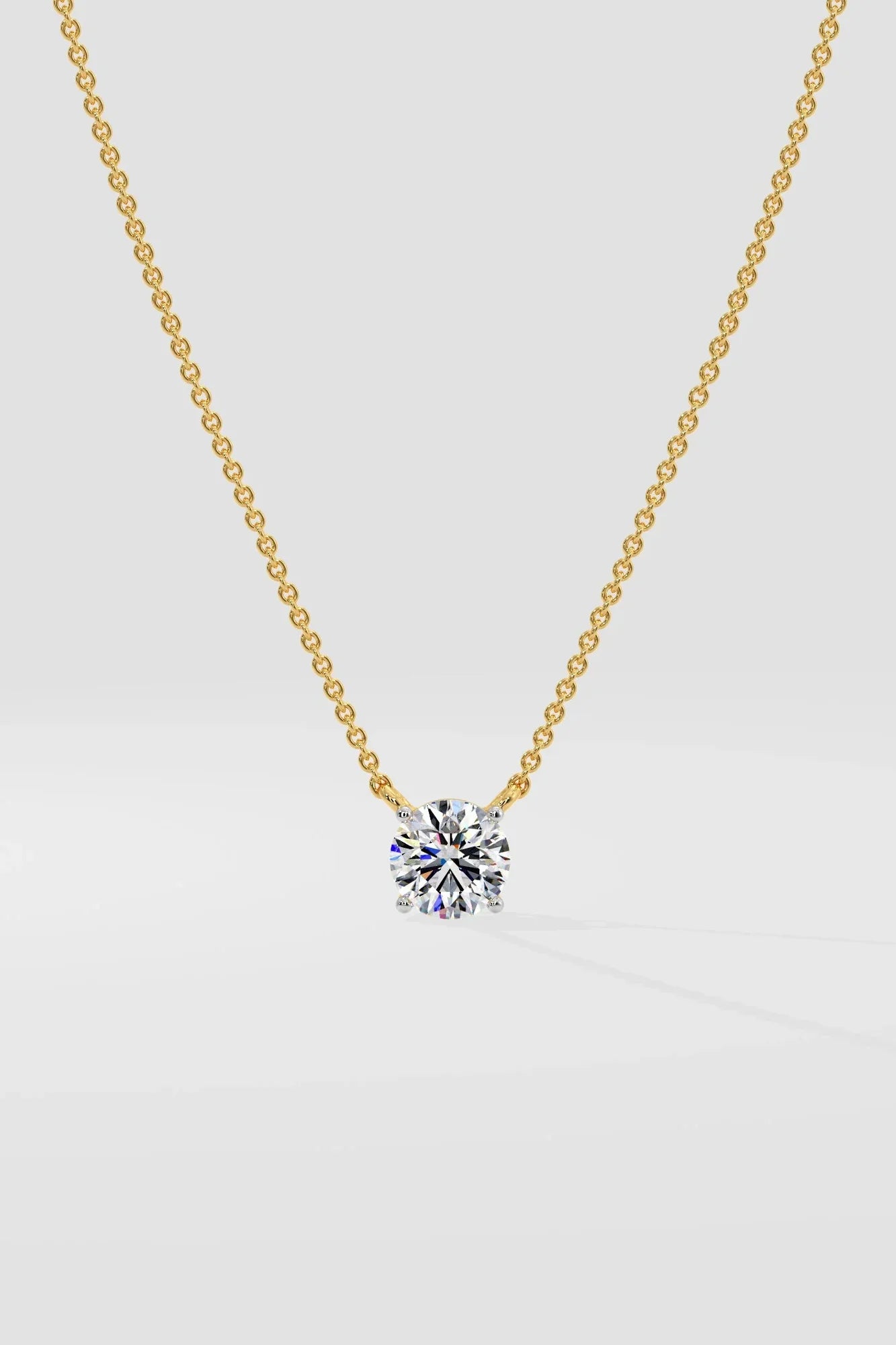 ROUND SOLITAIRE NECKLACE