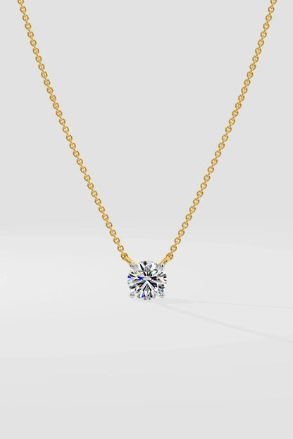 ROUND SOLITAIRE NECKLACE