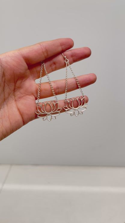 LOTUS SHAPE EARRINGS