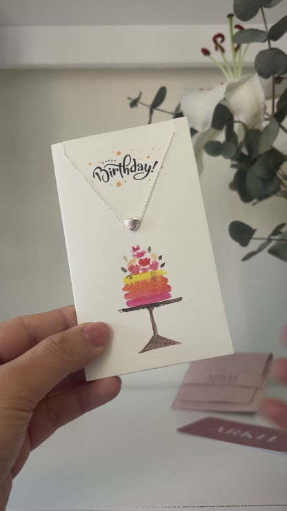 BIRTHDAY HEART NECKLACE