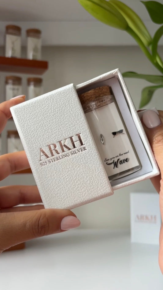 925 sterling silver sunglasses and surfboard stud earrings in glass jar with cork lid – quirky beach design gift