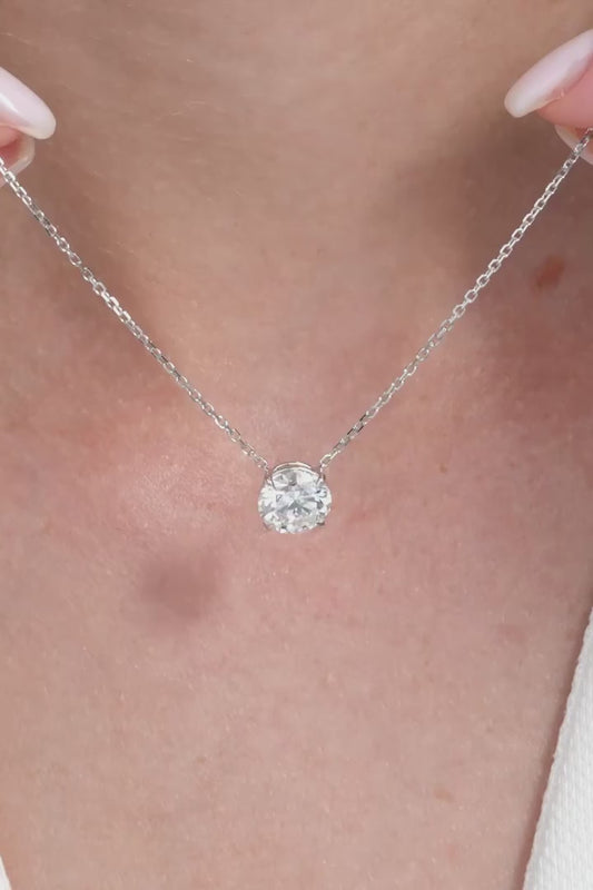 ROUND SOLITAIRE NECKLACE