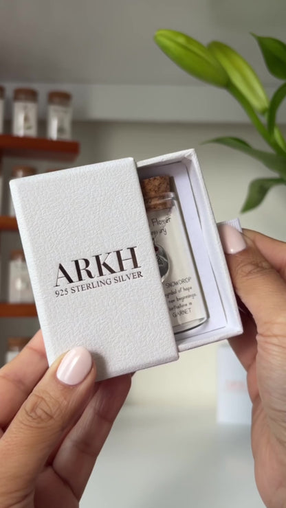 BIRTHDAY FLOWER & STONE NECKLACE