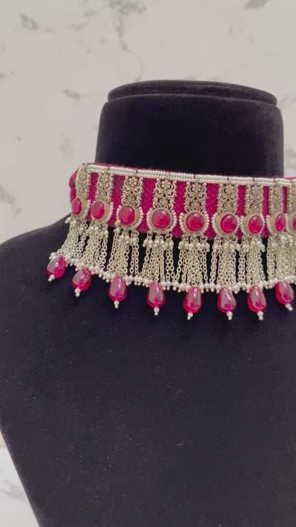 PINK CHOKER NECKLACE