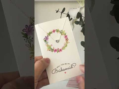 BRIDESMAID HEART NECKLACE