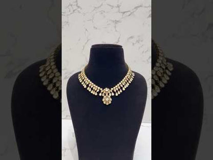 MOISSANITE POLKI NECKLACE