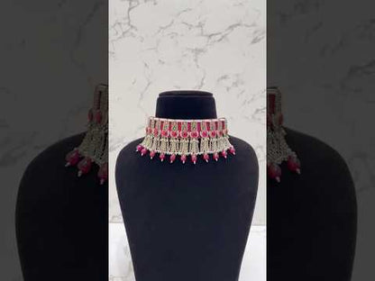 PINK CHOKER NECKLACE