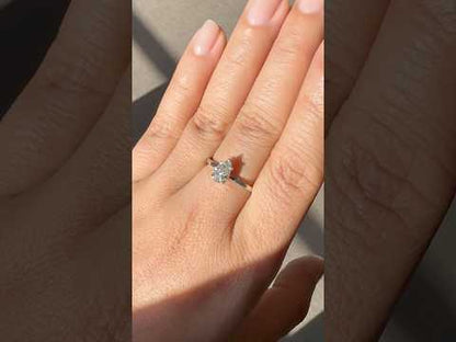 PEAR SOLITAIRE RING