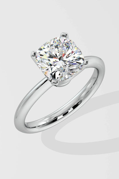 CUSHION SOLITAIRE RING
